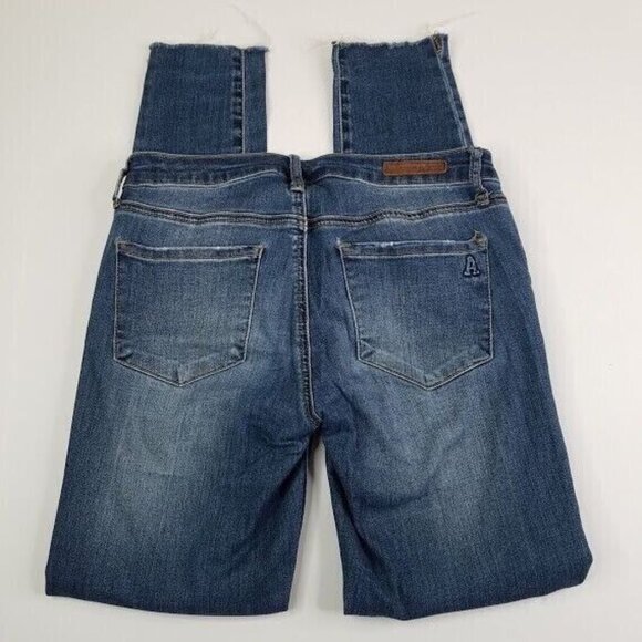 Articles of Society Womens Janis Skinny Jeans Size 26 Distressed Ripped Knee - Picture 2 of 10